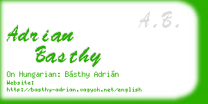 adrian basthy business card