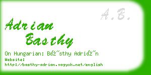 adrian basthy business card